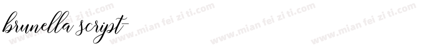 brunella script字体转换